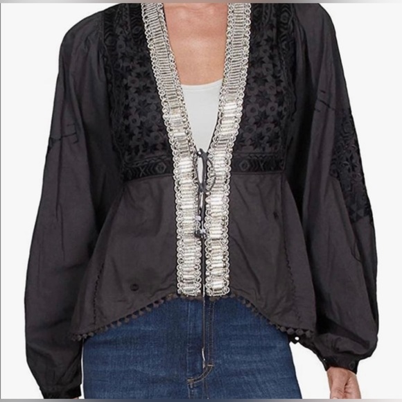 Embroidered FP jacket top - Picture 3 of 12